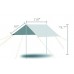 FixtureDisplays® Aterproof Hammock, 10 X 10' Rain Cover, Waterproof Ultra-Light And Tear-Resistant Fabric, Backpack Camping Tent Accessories 15360